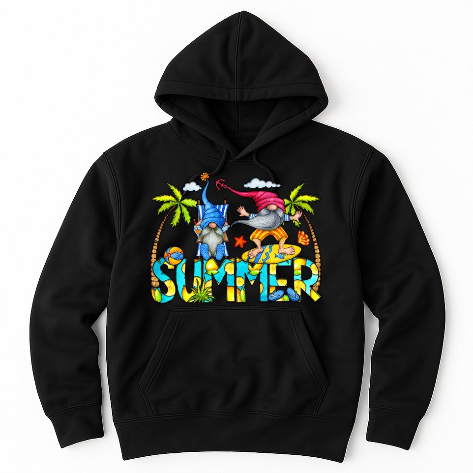 Summer Gnomes Beach Hoodie