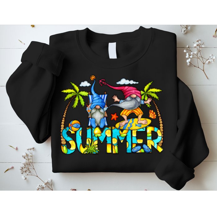 Summer Gnomes Beach Sweatshirt