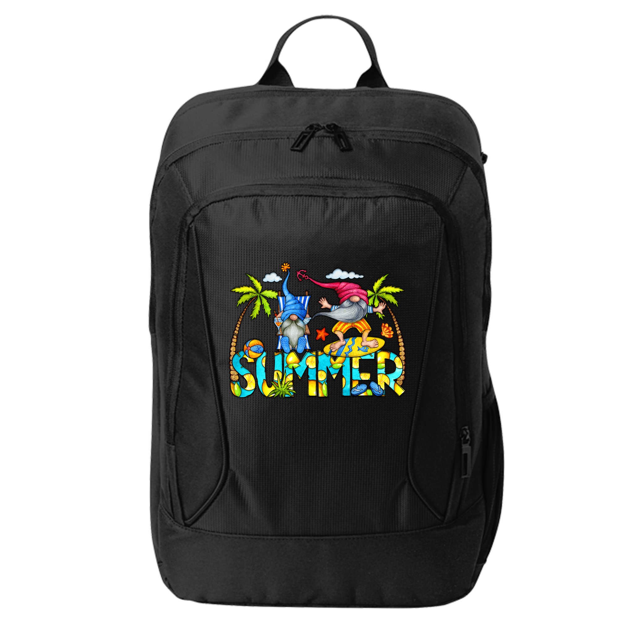 Summer Gnomes Beach City Backpack