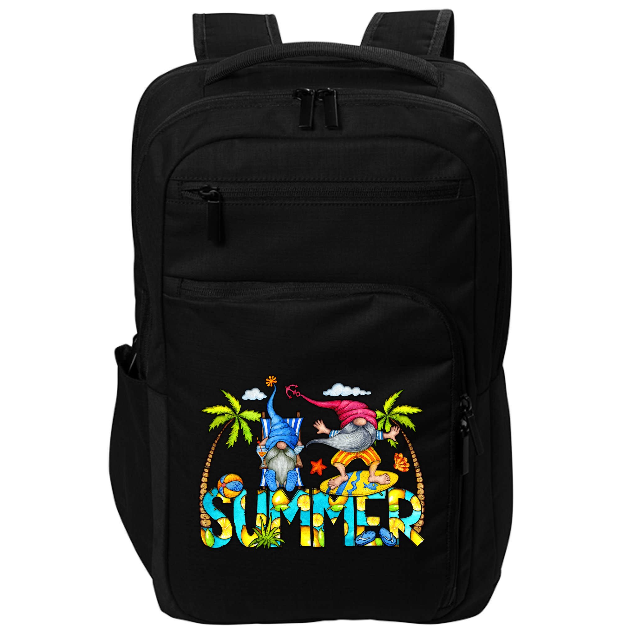 Summer Gnomes Beach Impact Tech Backpack