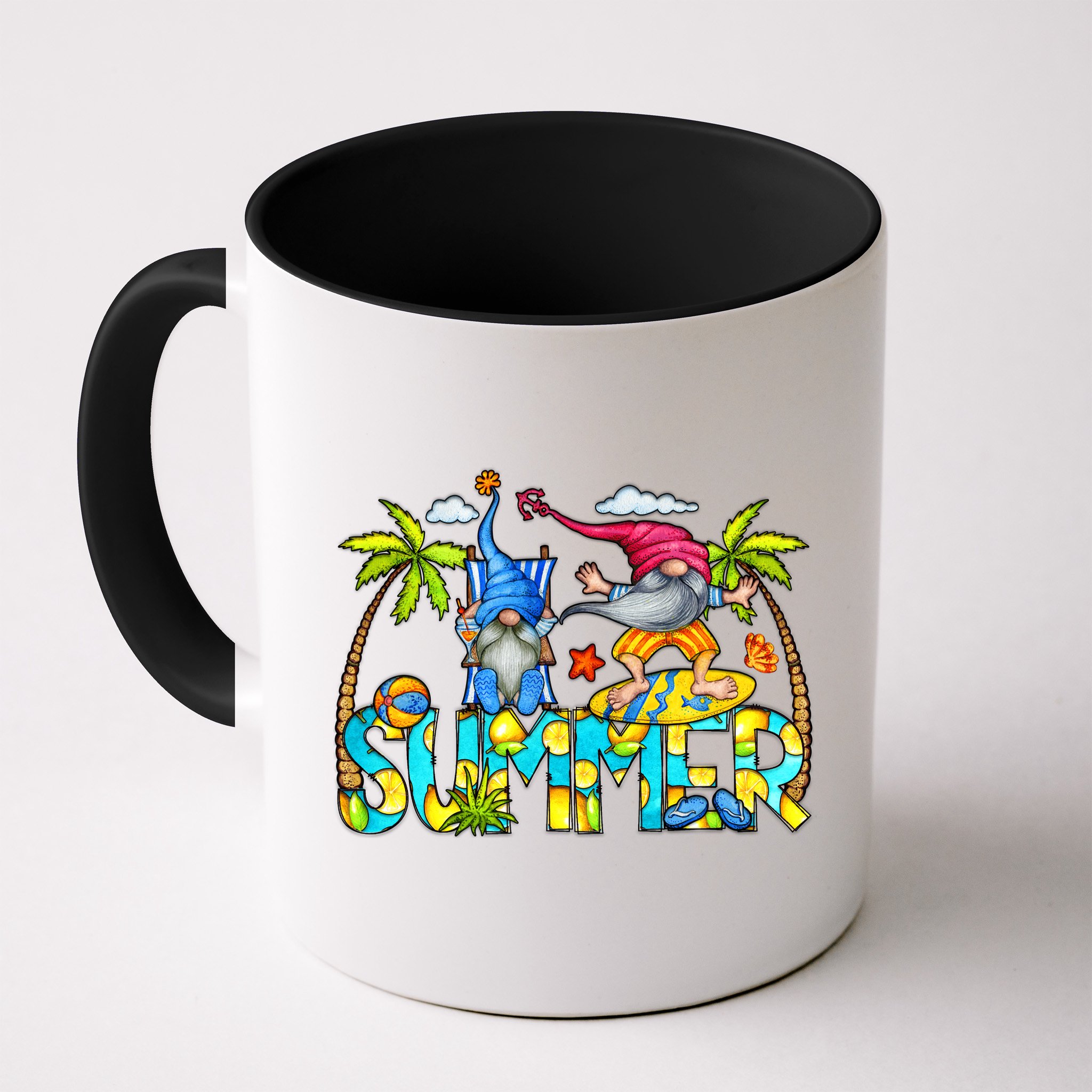 Summer Gnomes Beach Mug