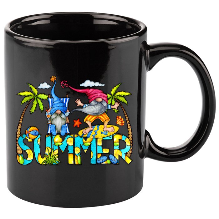 Summer Gnomes Beach 11oz C Handle Ceramic Mug