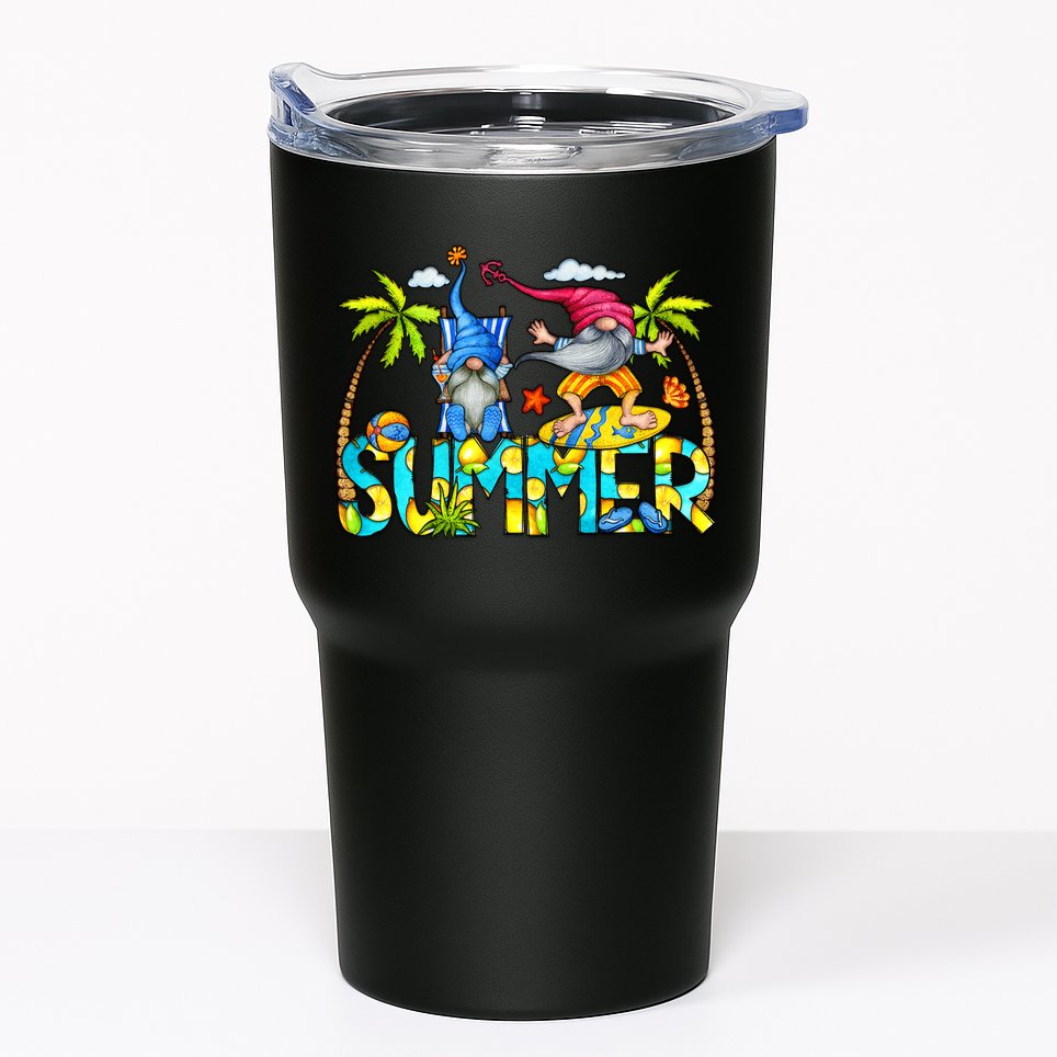 Summer Gnomes Beach Tumbler