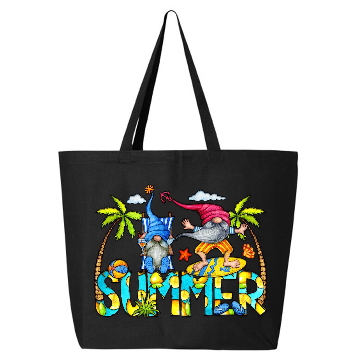 Summer Gnomes Beach 25L Jumbo Tote