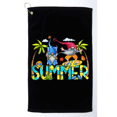 Summer Gnomes Beach Golf Towel