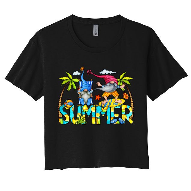 Summer Gnomes Beach Crop Top