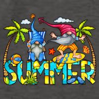 Summer Gnomes Beach Vector Backpack
