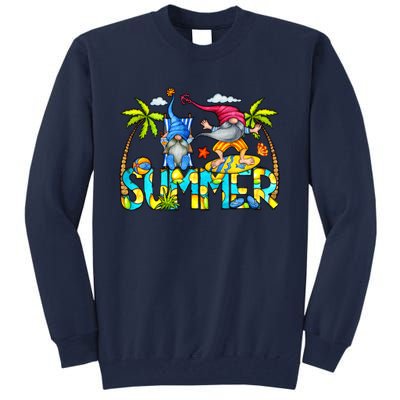 Summer Gnomes Beach Tall Sweatshirt