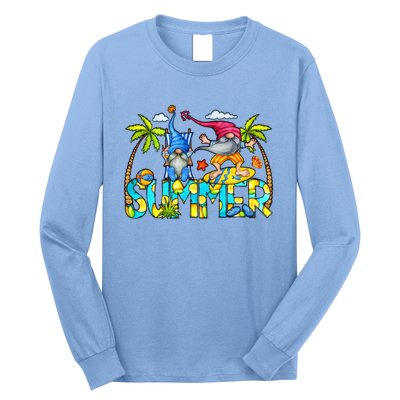 Summer Gnomes Beach Long Sleeve Shirt