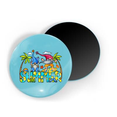 Summer Gnomes Beach Magnet