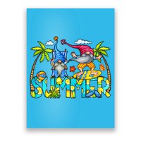 Summer Gnomes Beach Poster
