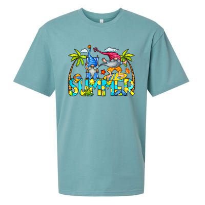 Summer Gnomes Beach Sueded Cloud Jersey T-Shirt