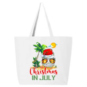 Santa Golf Ball Sunglasses & Xmas Lights Christmas In July Tank Top 25L Jumbo Tote