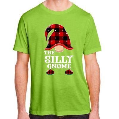 Silly Gnome Buffalo Plaid Funny Christmas Matching Family Great Gift Adult ChromaSoft Performance T-Shirt