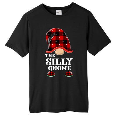 Silly Gnome Buffalo Plaid Funny Christmas Matching Family Great Gift Tall Fusion ChromaSoft Performance T-Shirt