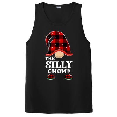 Silly Gnome Buffalo Plaid Funny Christmas Matching Family Great Gift PosiCharge Competitor Tank