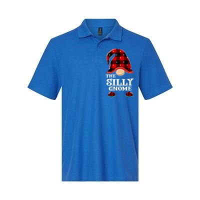 Silly Gnome Buffalo Plaid Funny Christmas Matching Family Great Gift Softstyle Adult Sport Polo