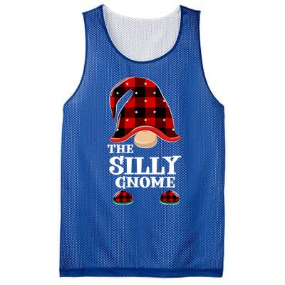 Silly Gnome Buffalo Plaid Funny Christmas Matching Family Great Gift Mesh Reversible Basketball Jersey Tank