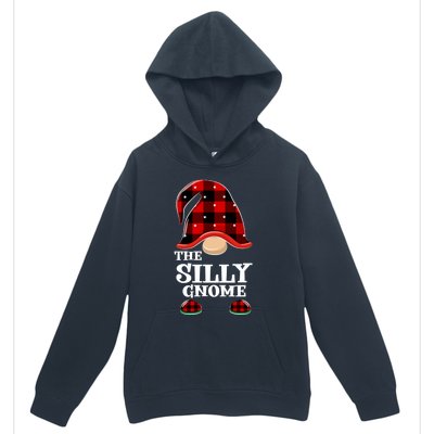 Silly Gnome Buffalo Plaid Funny Christmas Matching Family Great Gift Urban Pullover Hoodie