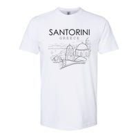 Santorini Greece Beach Graphic Ellada Greek Family Softstyle CVC T-Shirt