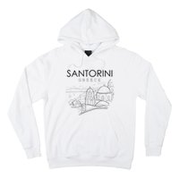 Santorini Greece Beach Graphic Ellada Greek Family Hoodie