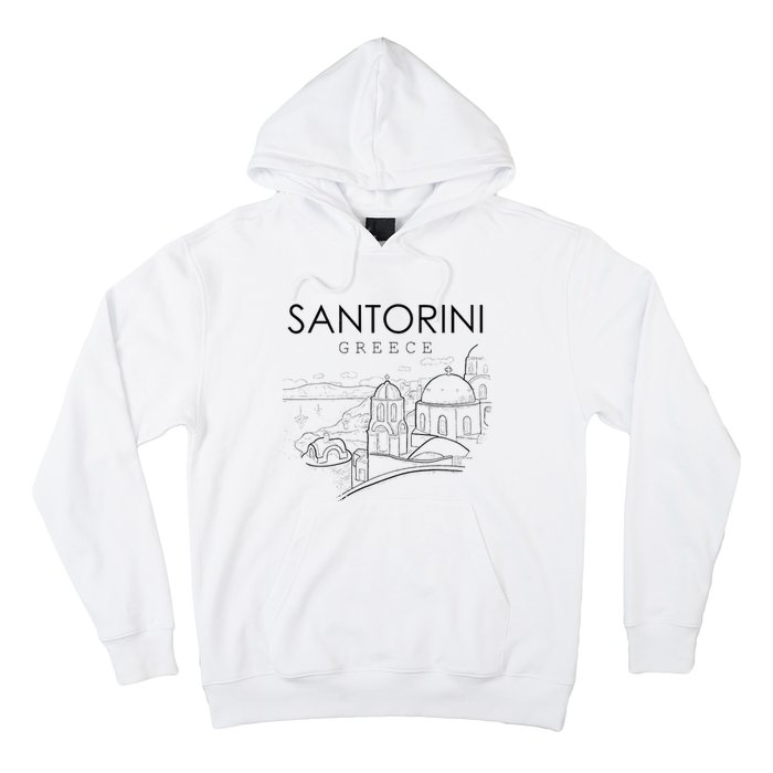 Santorini Greece Beach Graphic Ellada Greek Family Hoodie