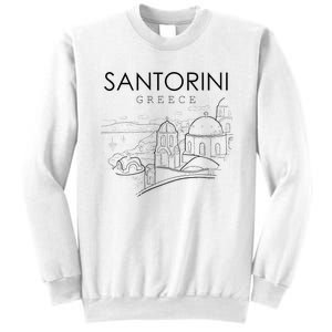 Santorini Greece Beach Graphic Ellada Greek Family Sweatshirt