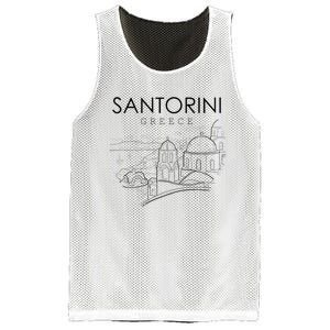 Santorini Greece Beach Graphic Ellada Greek Family Mesh Reversible Basketball Jersey Tank