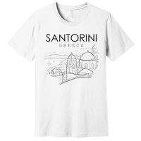 Santorini Greece Beach Graphic Ellada Greek Family Premium T-Shirt