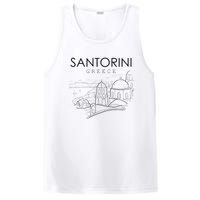 Santorini Greece Beach Graphic Ellada Greek Family PosiCharge Competitor Tank