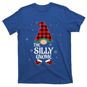 Silly Gnome Buffalo Red Plaid Matching Christmas Pajama Cool Gift T-Shirt