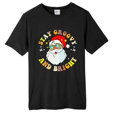 Stay Groovy & Bright Holiday Groovy Retro Christmas Tall Fusion ChromaSoft Performance T-Shirt