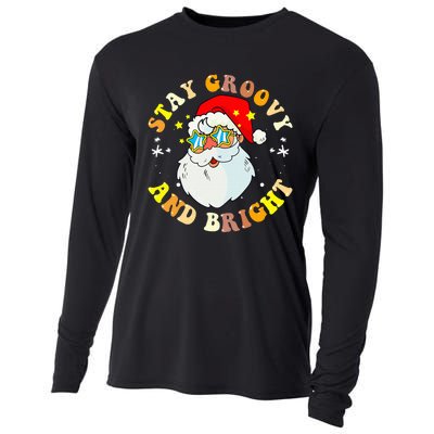 Stay Groovy & Bright Holiday Groovy Retro Christmas Cooling Performance Long Sleeve Crew