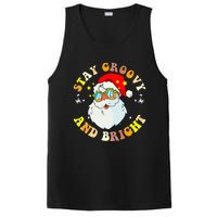 Stay Groovy & Bright Holiday Groovy Retro Christmas PosiCharge Competitor Tank