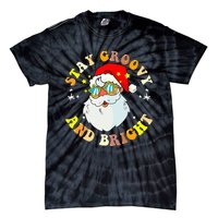 Stay Groovy & Bright Holiday Groovy Retro Christmas Tie-Dye T-Shirt