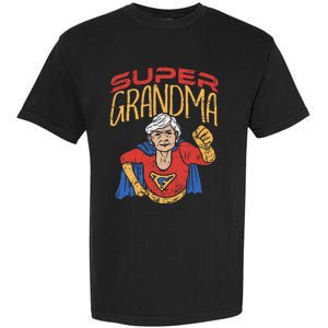 Super Grandma Best Grandma Grandmother Superhero Garment-Dyed Heavyweight T-Shirt