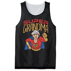 Super Grandma Best Grandma Grandmother Superhero Mesh Reversible Basketball Jersey Tank