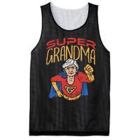 Super Grandma Best Grandma Grandmother Superhero Mesh Reversible Basketball Jersey Tank