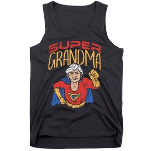 Super Grandma Best Grandma Grandmother Superhero Tank Top