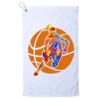 Sports Girls Basketball Player Basketball Graphic Platinum Collection Golf Towel