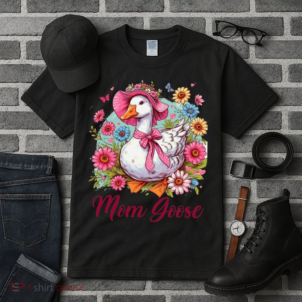 Silly Goose Blessed Mom Coquette Mothers Day Mom Goose Tall T-Shirt