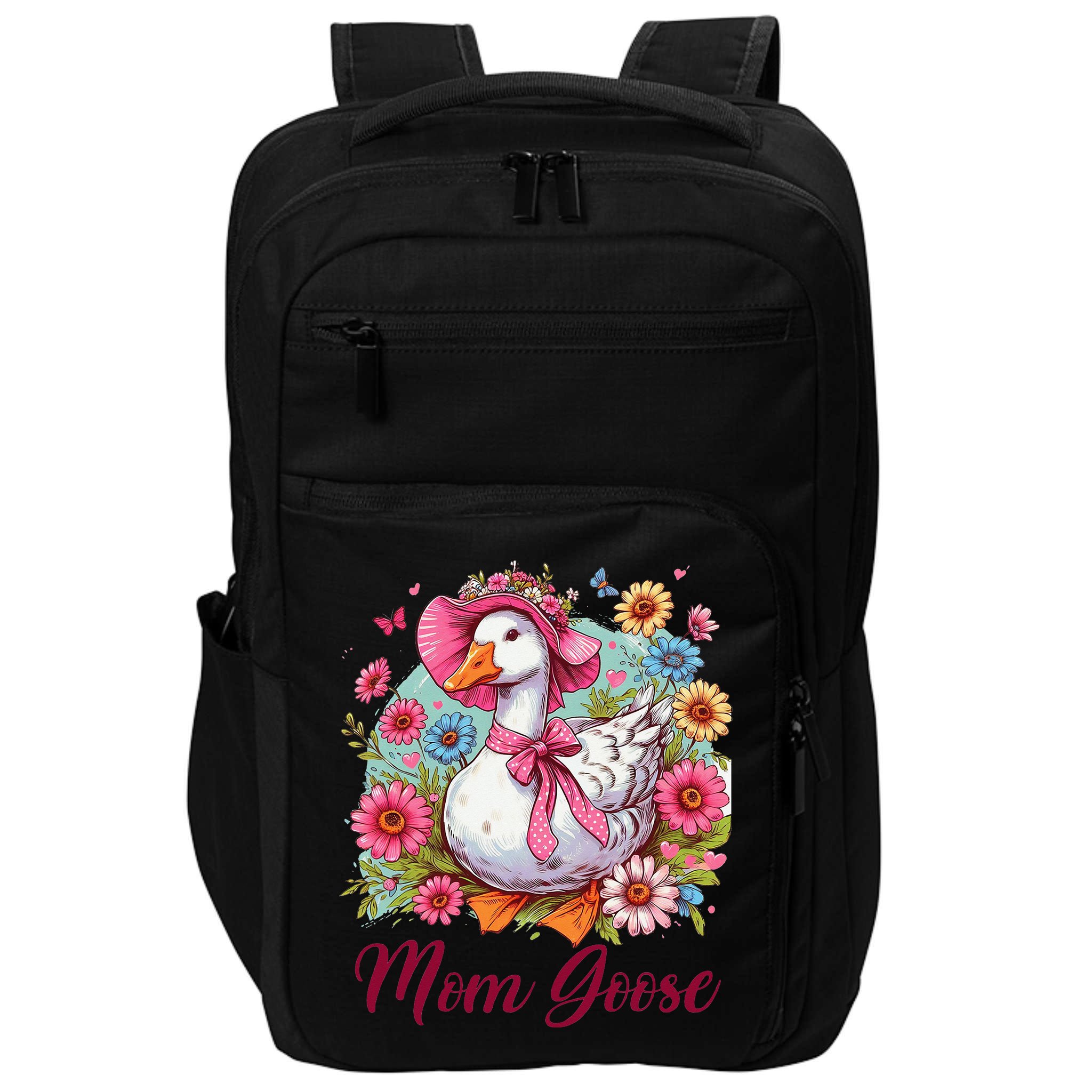 Silly Goose Blessed Mom Coquette Mothers Day Mom Goose Impact Tech Backpack