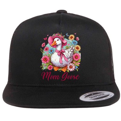 Silly Goose Blessed Mom Coquette Mothers Day Mom Goose Flatbill Hat