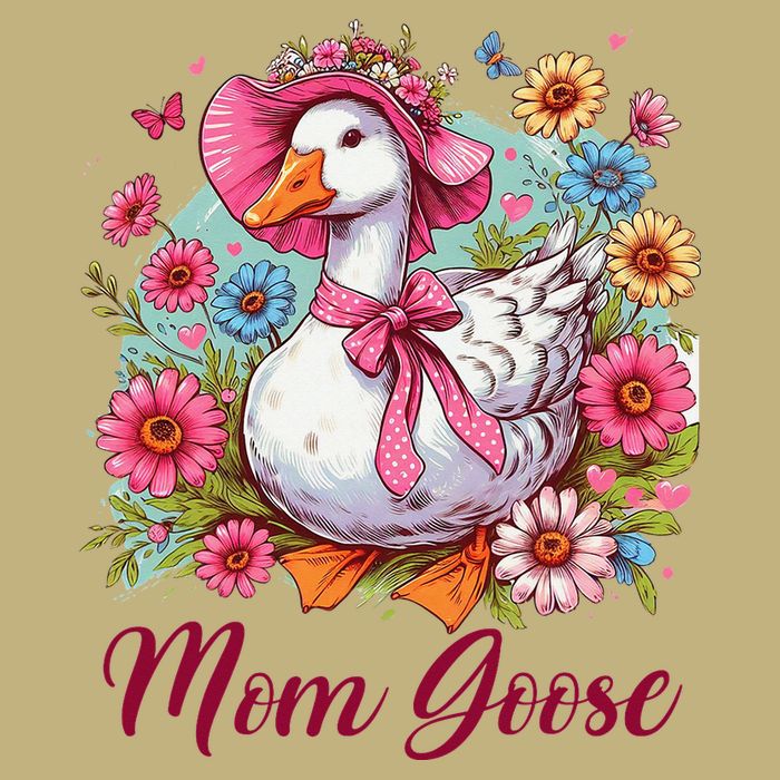 Silly Goose Blessed Mom Coquette Mothers Day Mom Goose Polo