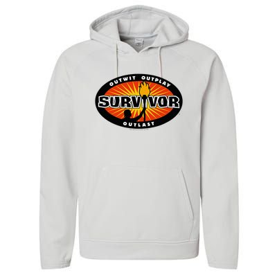 Survivor Gold Burst Performance Fleece Hoodie