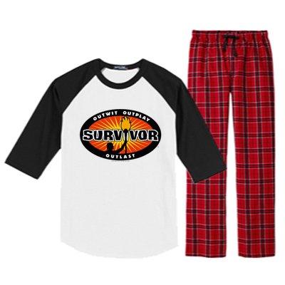 Survivor Gold Burst Raglan Sleeve Pajama Set