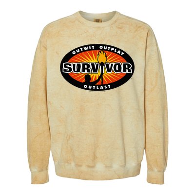 Survivor Gold Burst Colorblast Crewneck Sweatshirt