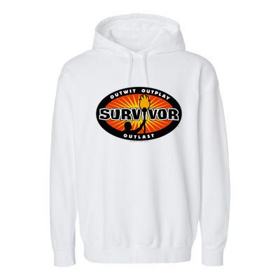 Survivor Gold Burst Garment-Dyed Fleece Hoodie