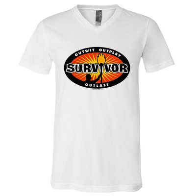 Survivor Gold Burst V-Neck T-Shirt