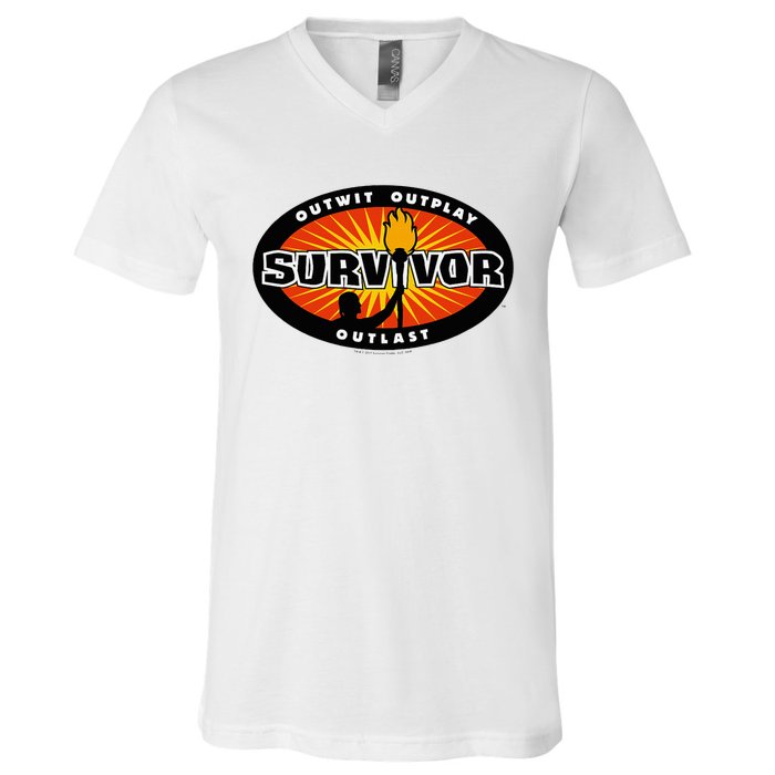 Survivor Gold Burst V-Neck T-Shirt